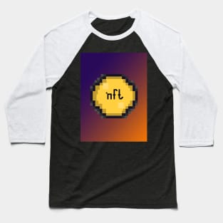 Pixel Art: NFT Coin Baseball T-Shirt